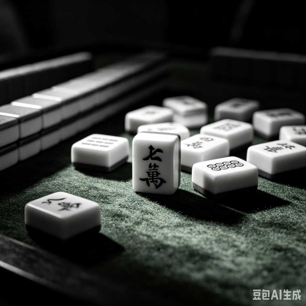 retro text mahjong tiles