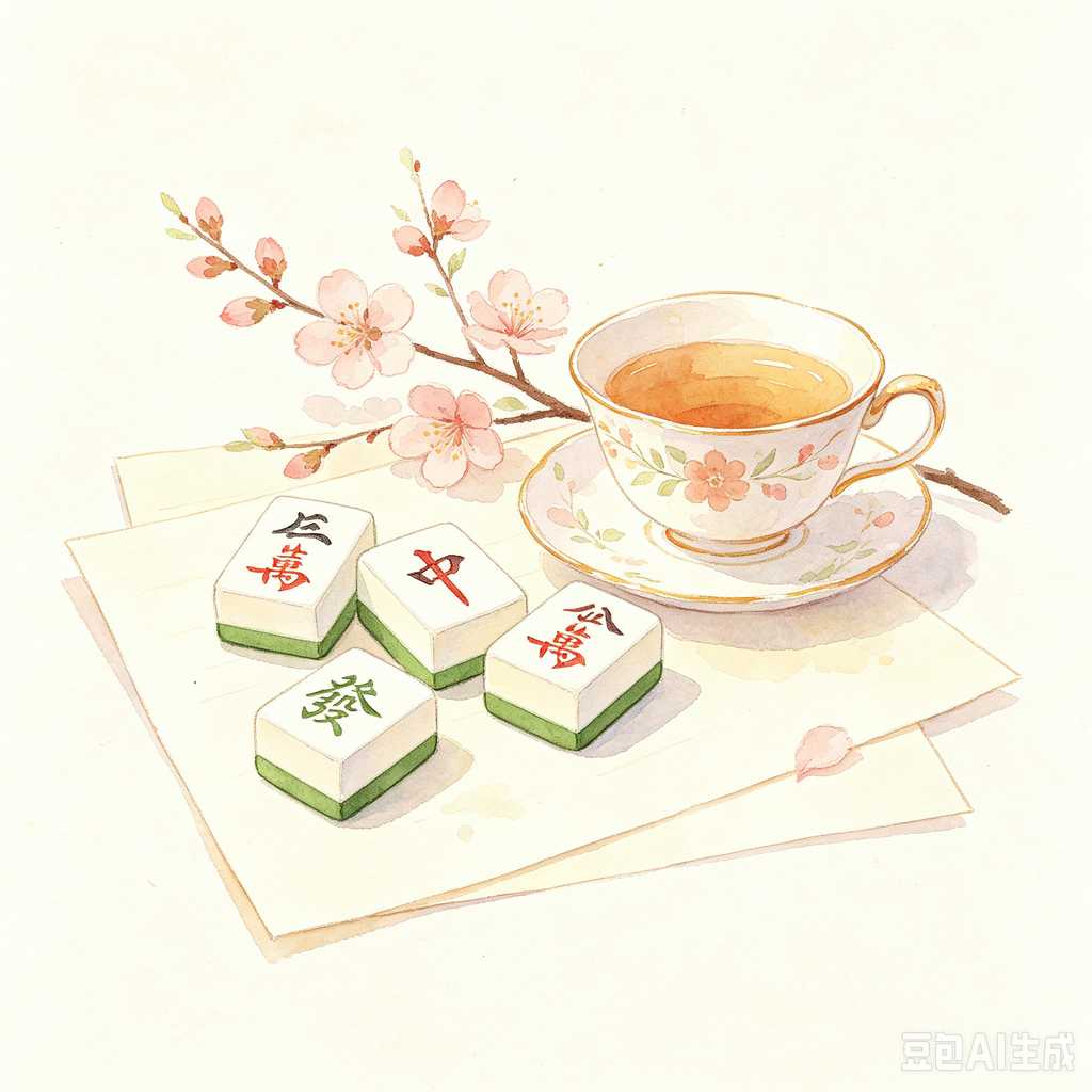 engraved mahjong tiles