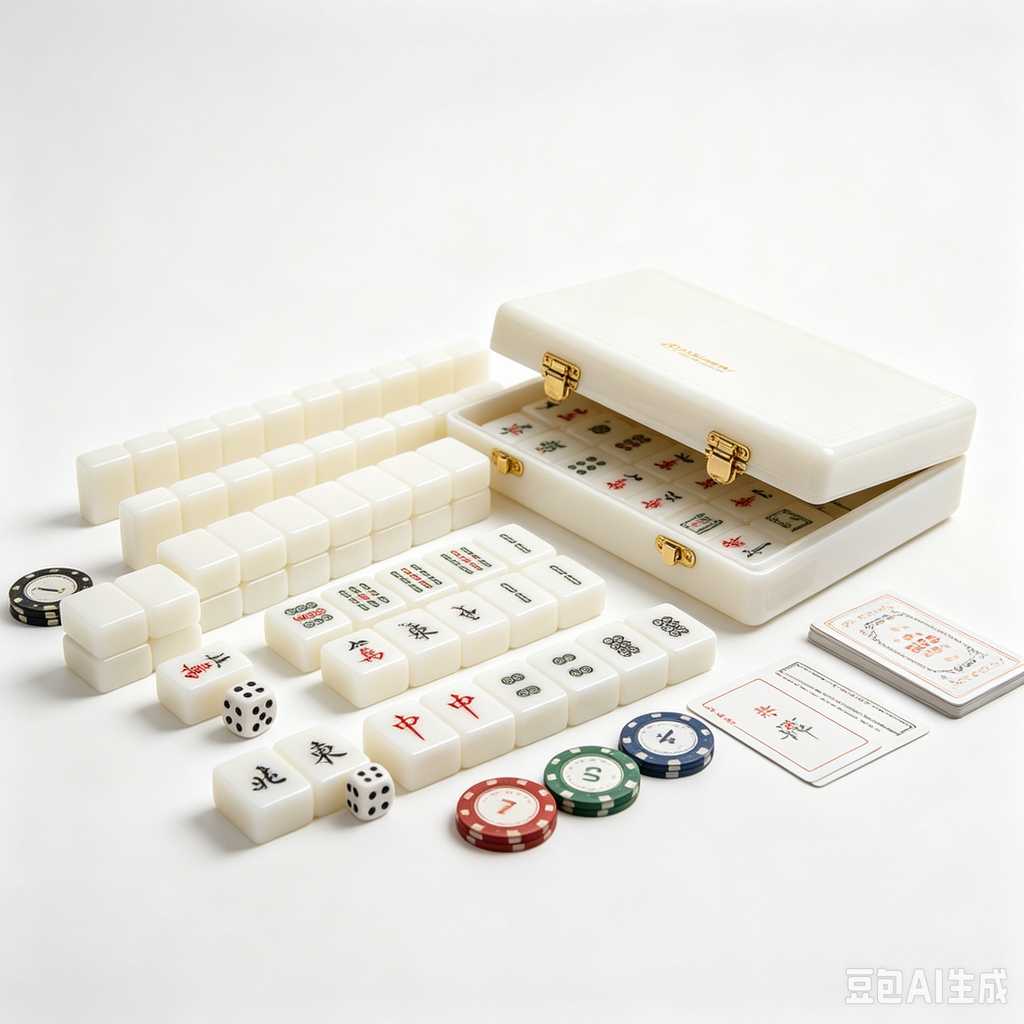 antique style mahjong set
